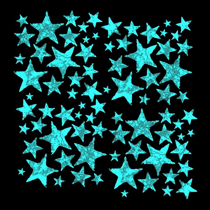 Turquoise Star Pattern