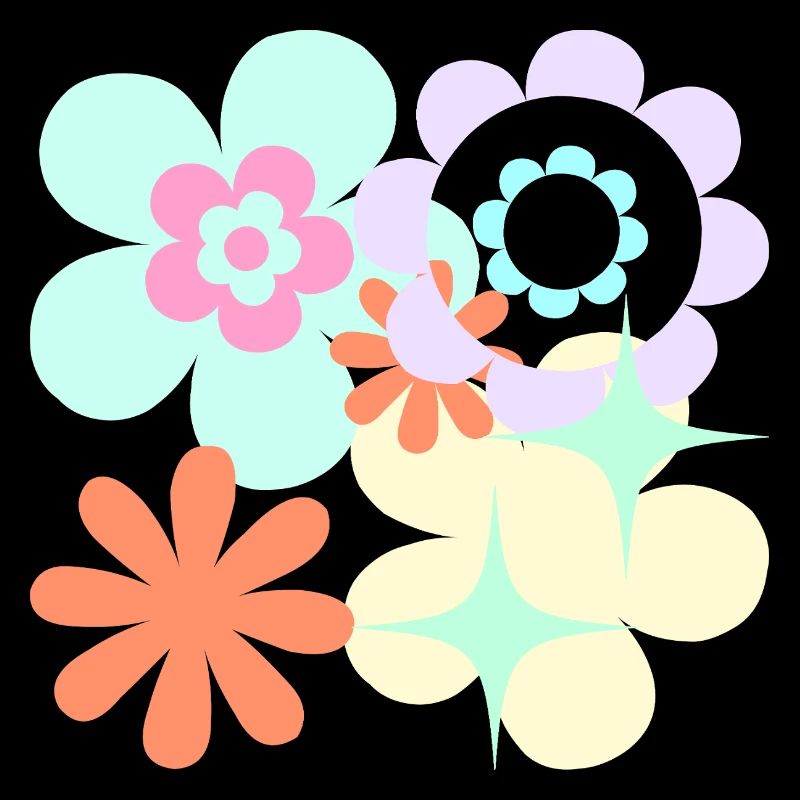 Blossom Pop Retro Pattern