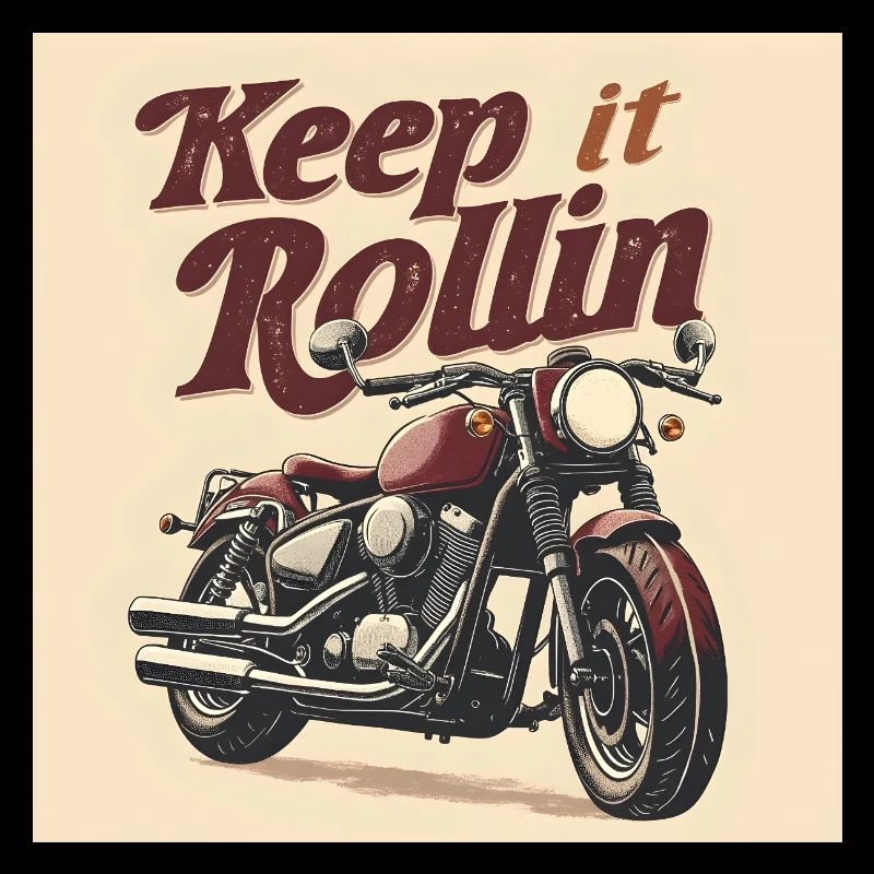 Keep it Rollin' – Typographie minimaliste