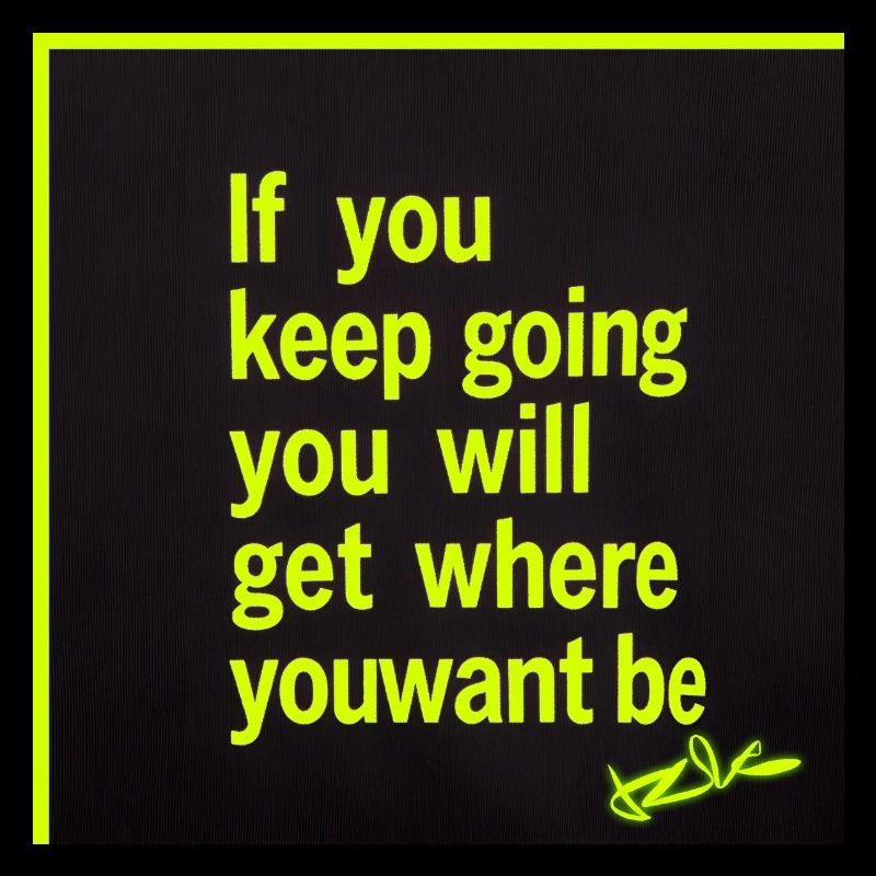 Motivation durable : texte néon