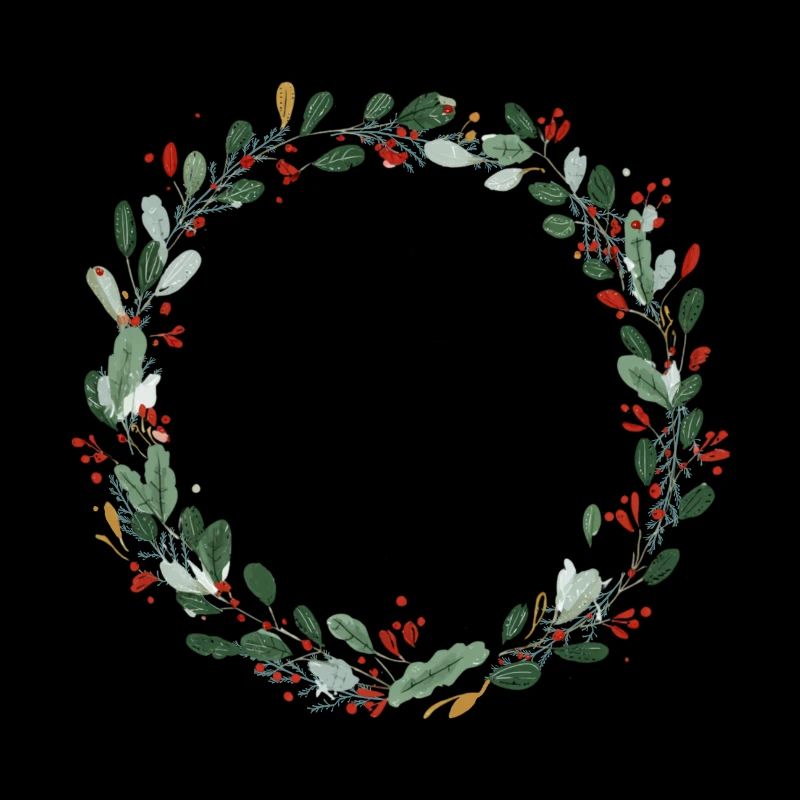 Red Green Wreath - Customizable