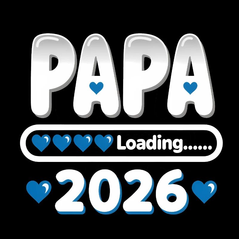 2026 Papa Loading – werdender Vater Geschenk