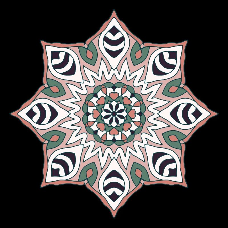 Earth Tone Mandala Pattern