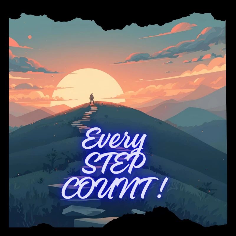 Every step counts Neon Horizon