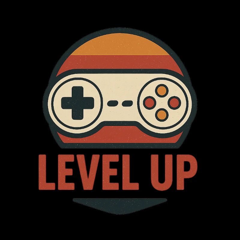 Level Up Retro Controller Grafik