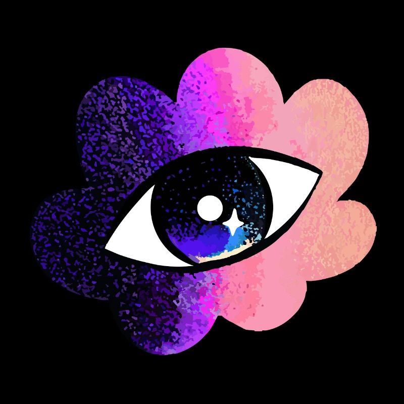 Cosmic Eye in Gradient Flower