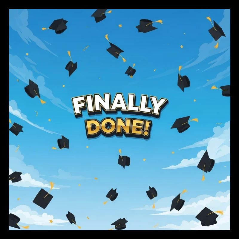 Finally done, final celebration