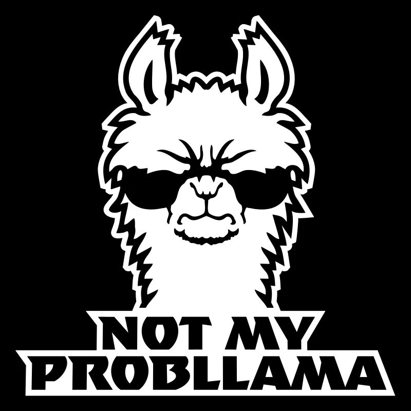 Lama Cool Sunglasses Not My Problama Angry Evil