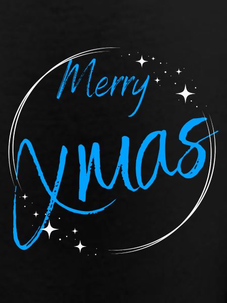 Merry Xmas Script Circle