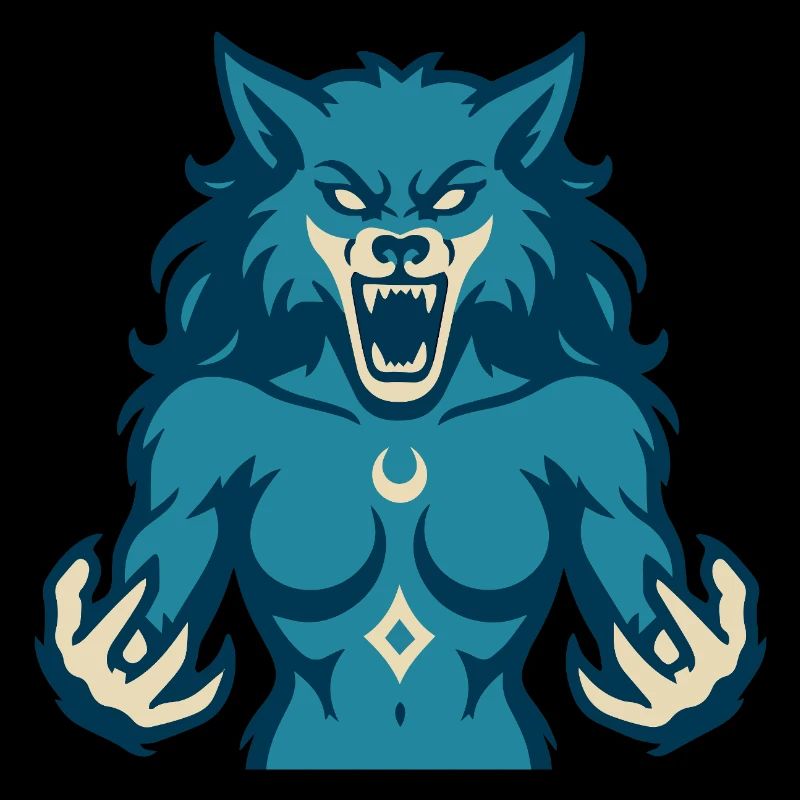 Conception de puissance Moonwolf