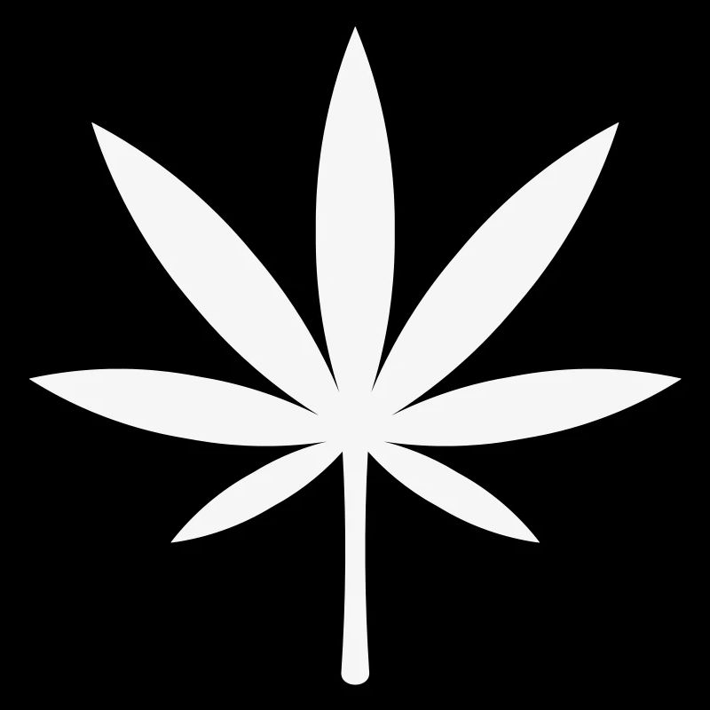 Cannabis / Marihuana / Hanfblatt (White)