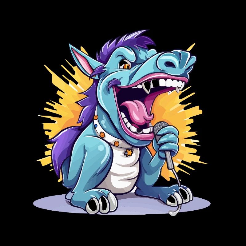 Singing dragon on stage