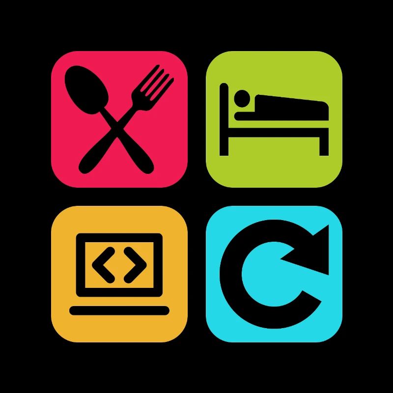 Code de citation drôle répété par le programme Eat Sleep