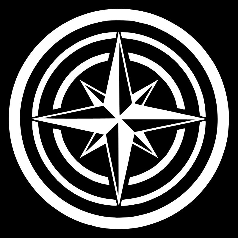 Compass Wind Rose Circle Navigation Clean