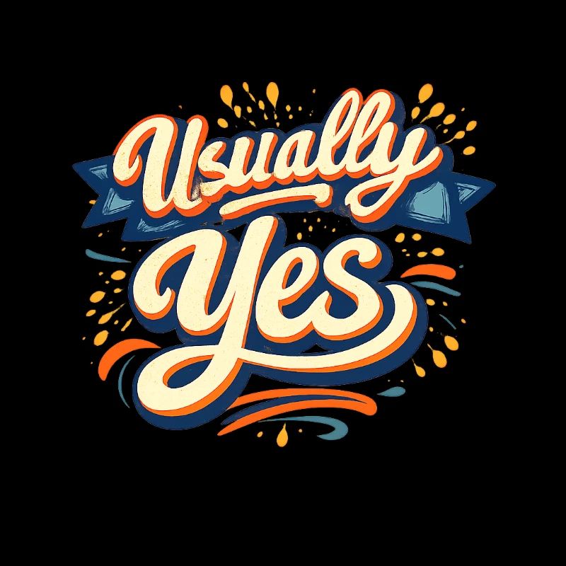 Usually Yes Retro Script
