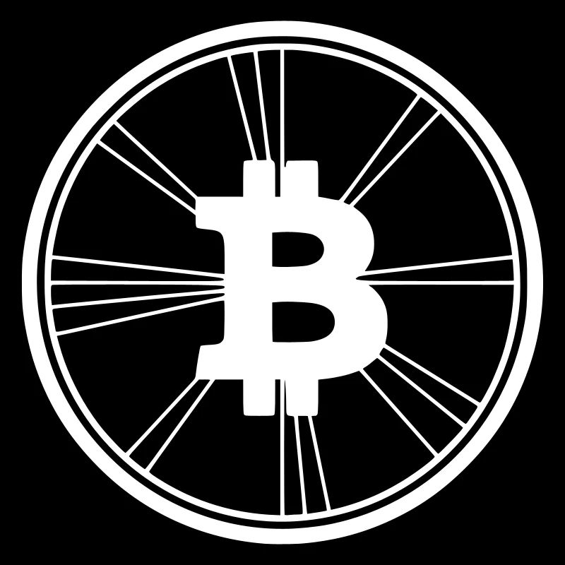 Bitcoin Logo Modern Wireframe Crypto
