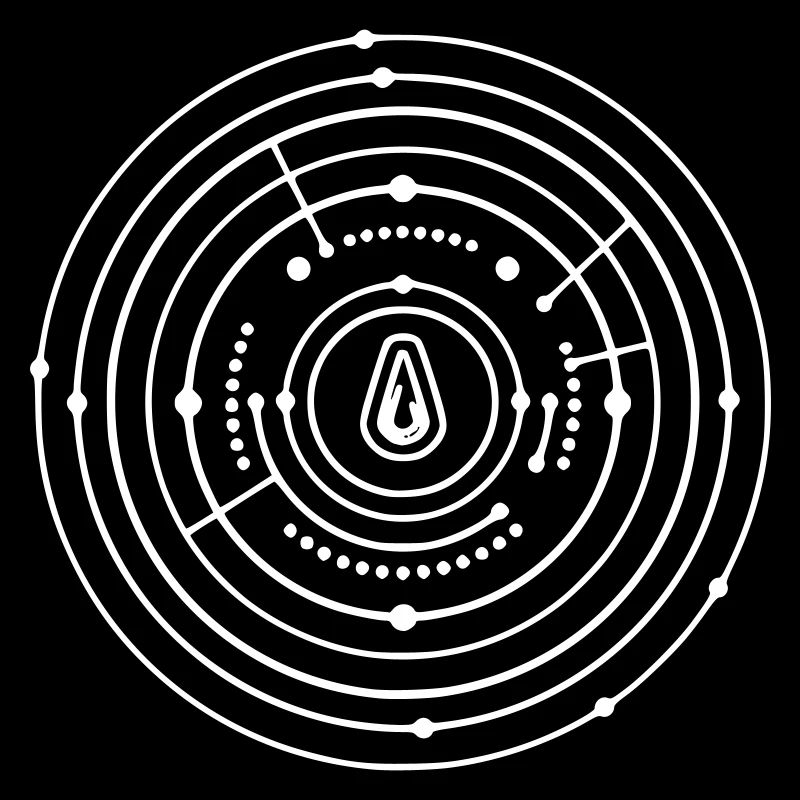 Crop Circle Planet System Abstract Vector
