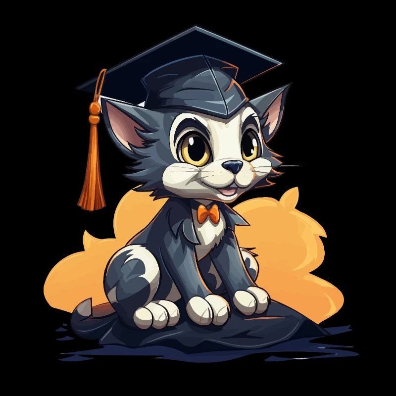 Kitten with cap