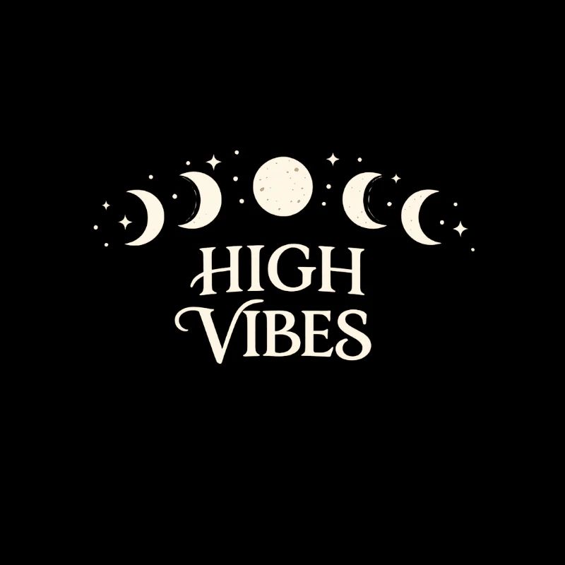 High Vibes Moon Phases Pattern