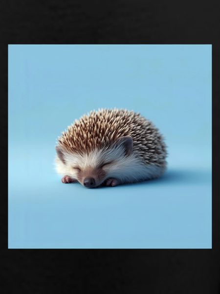 Blue Sleeping Hedgehog