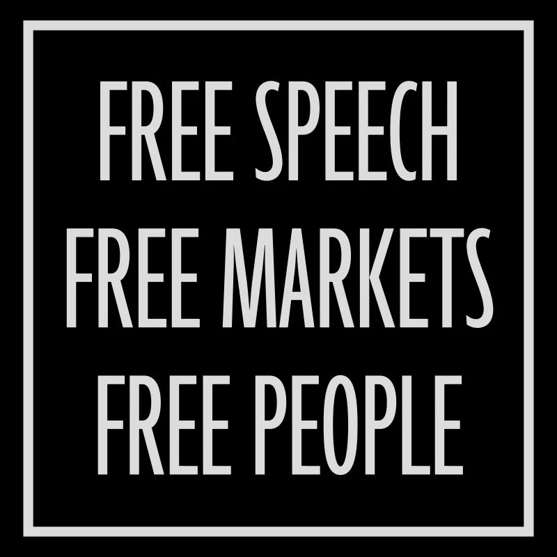 Marché de la liberté d’expression Peuple Libertarian Freedom Logo