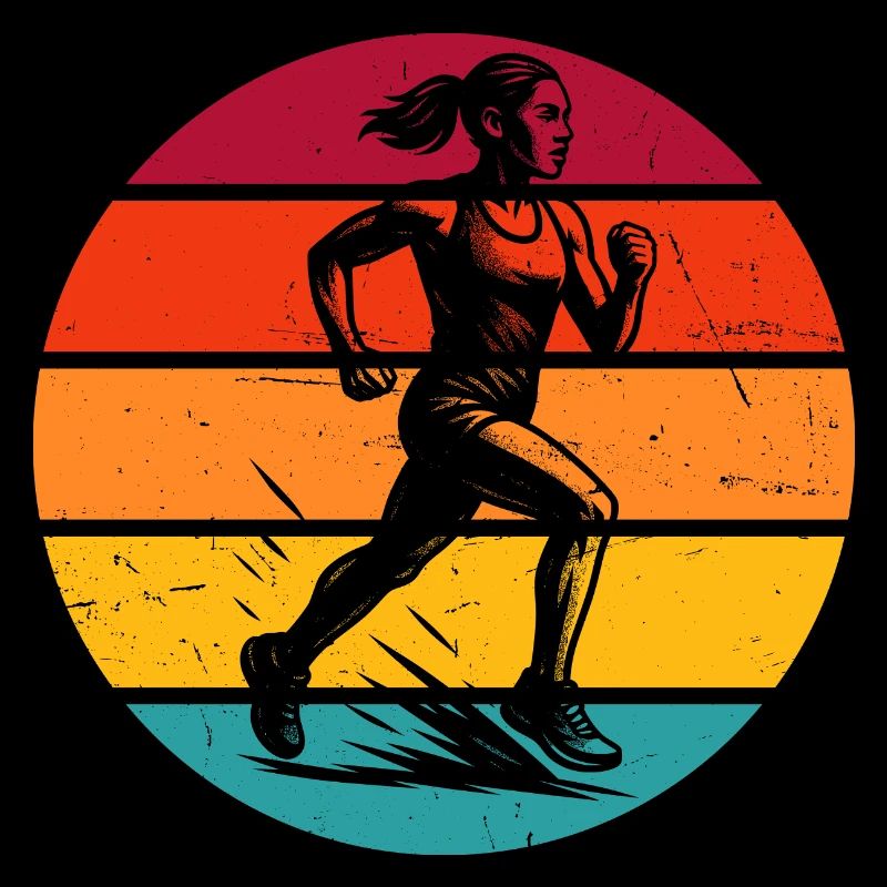 Illustration de course pour la course