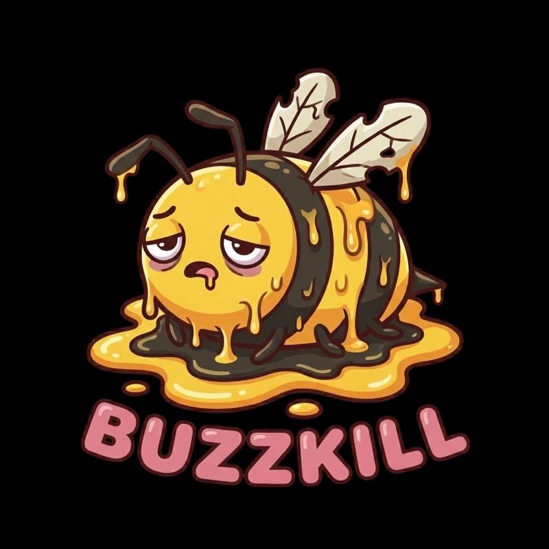 Don't Be A Buzzkill - Funny Bee Design