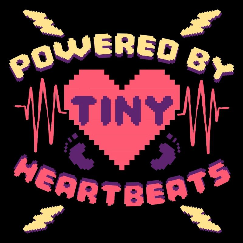 NICU Krankenschwester Powered By Tiny Heartbeats