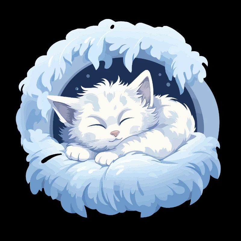 Chaton Moondream dans l’anneau des nuages