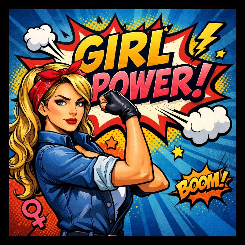 Mädchenkraft Comicheldin