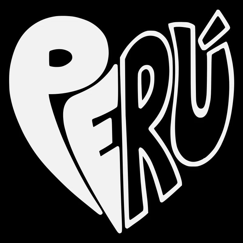 Logo dessiné à la main du Pérou - Variable de couleur