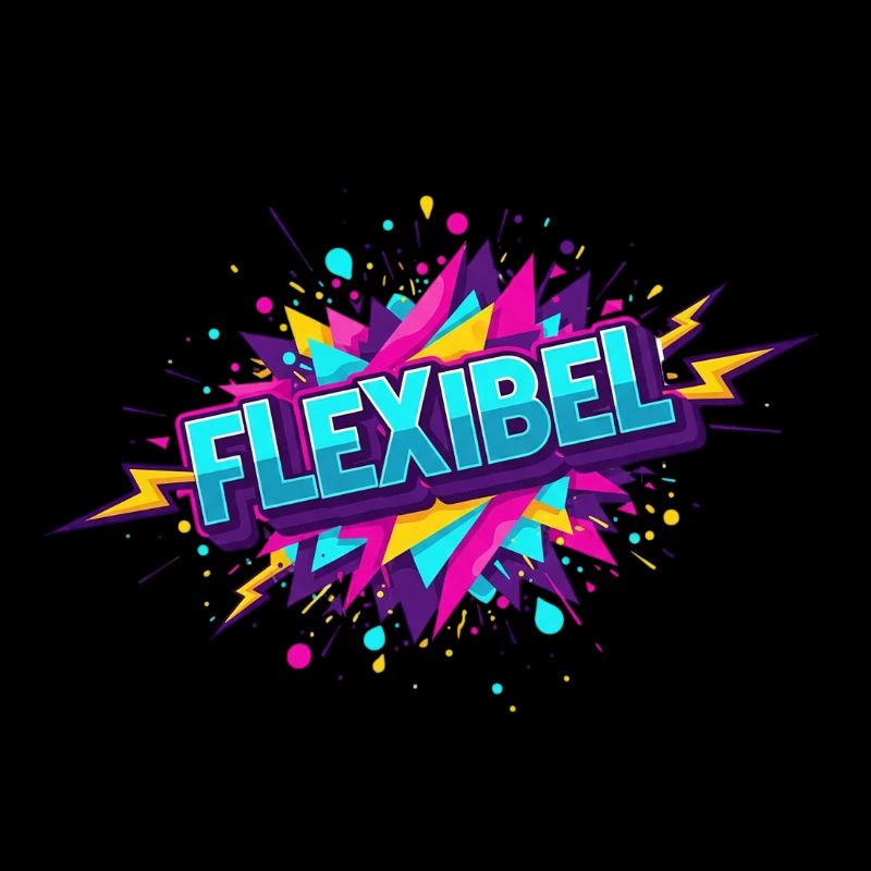 Flexibel Comic Neon Explosion