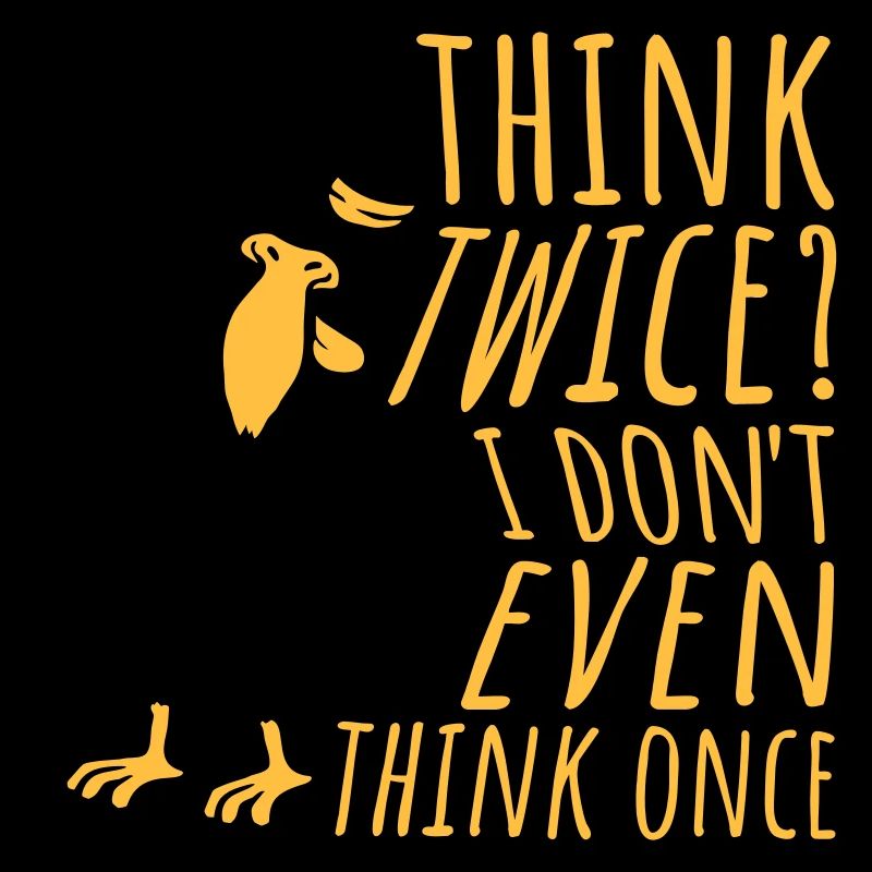 Seagull Crazy Think Twice? I Don't Even Think Once