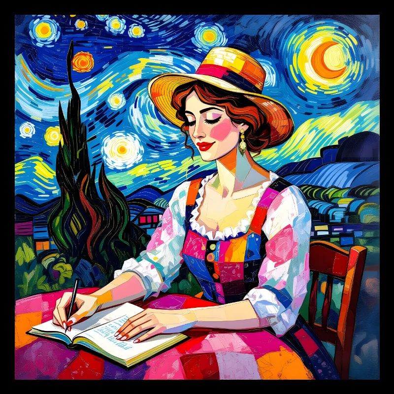 Nocturnal patchwork font