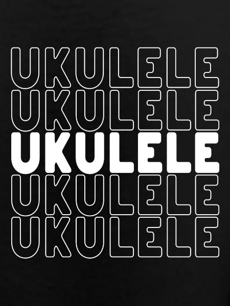 Ukulele typography