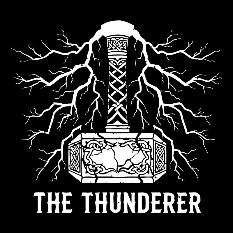 Der Donnerer Thors Hammer Mjölnir Blitz