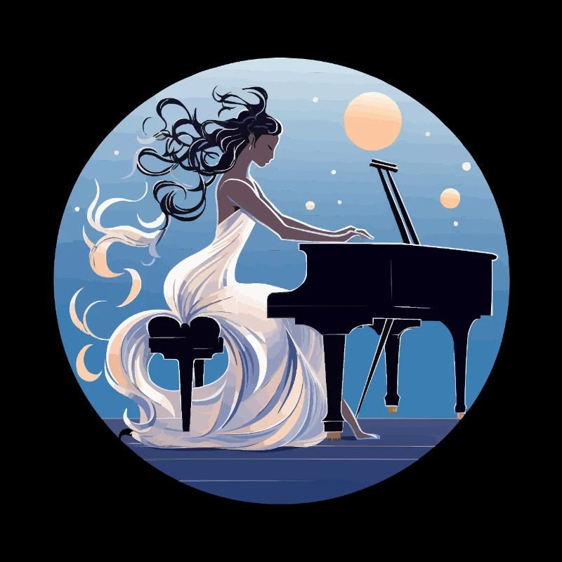 Moonlit Night at the Piano Diva