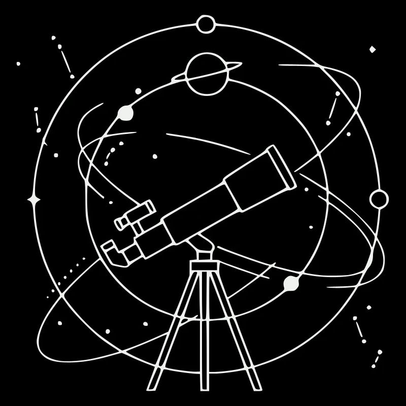 Constellation des planètes du système solaire du télescope