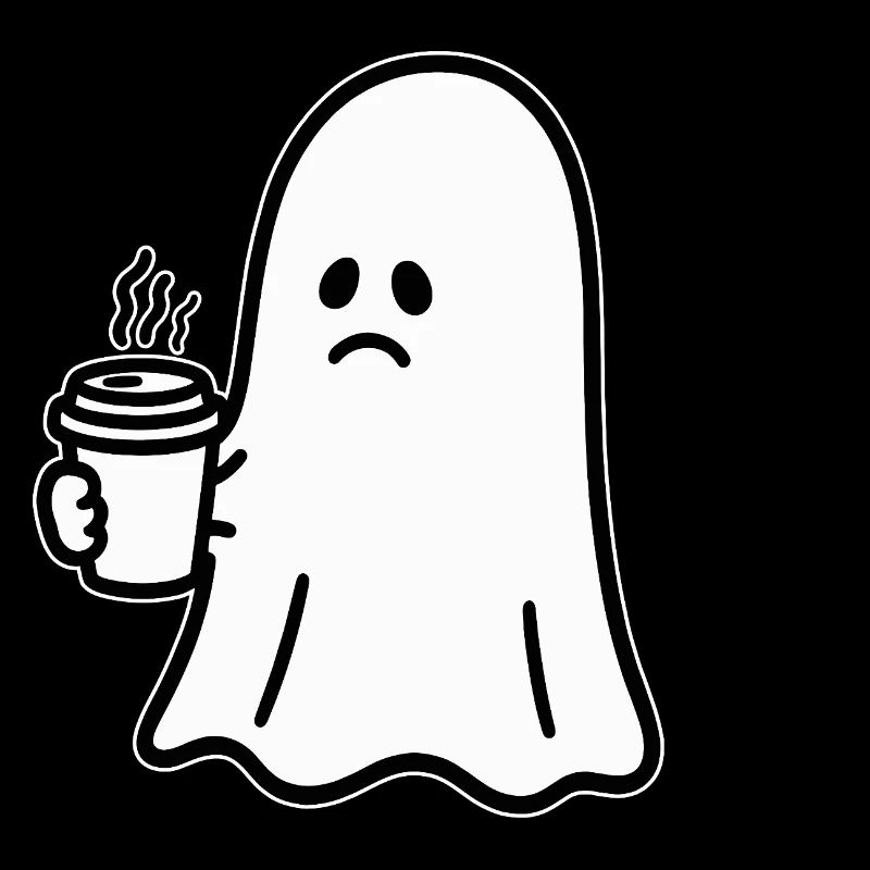 Geist Kaffee Halloween Süßes oder Saures