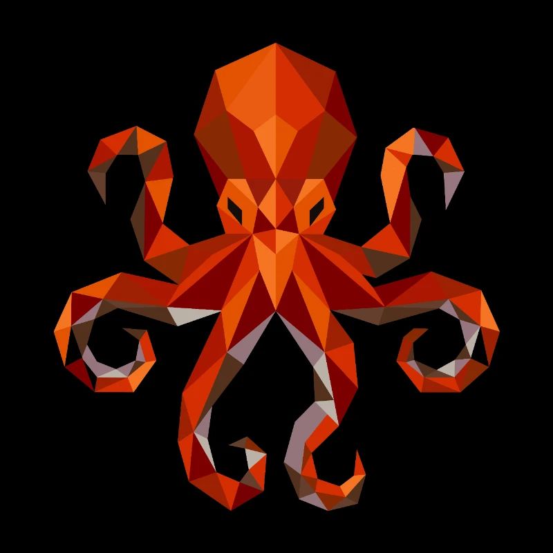 Octopus Squid Polygon
