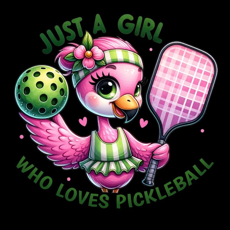 Mädchen liebt Pickleball