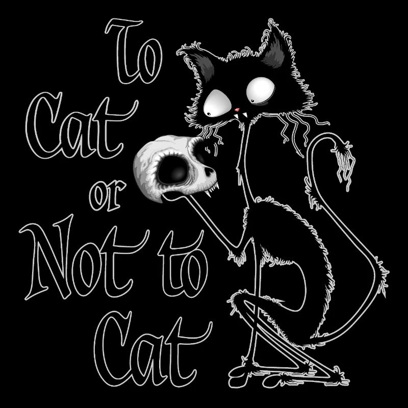 « À chat ou pas à chat » Mème drôle de Hamlet à chat