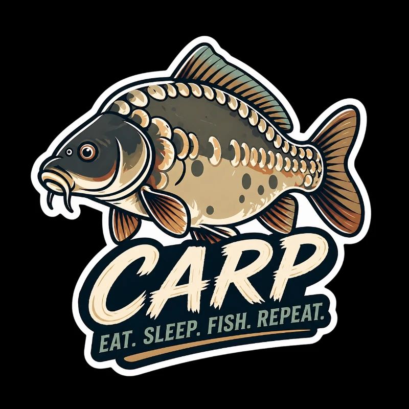 Carp Eat Sleep Fish Repeat – Mirror Carp Design