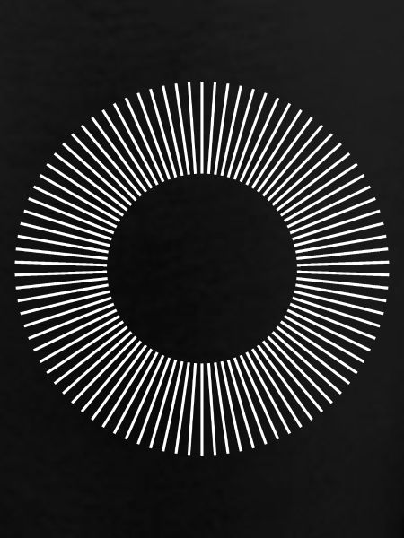 Geometric Sunburst Ring Pattern