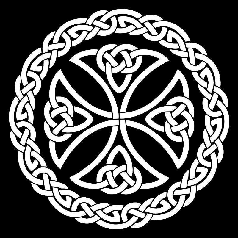 Conception du cercle de nœuds celtiques