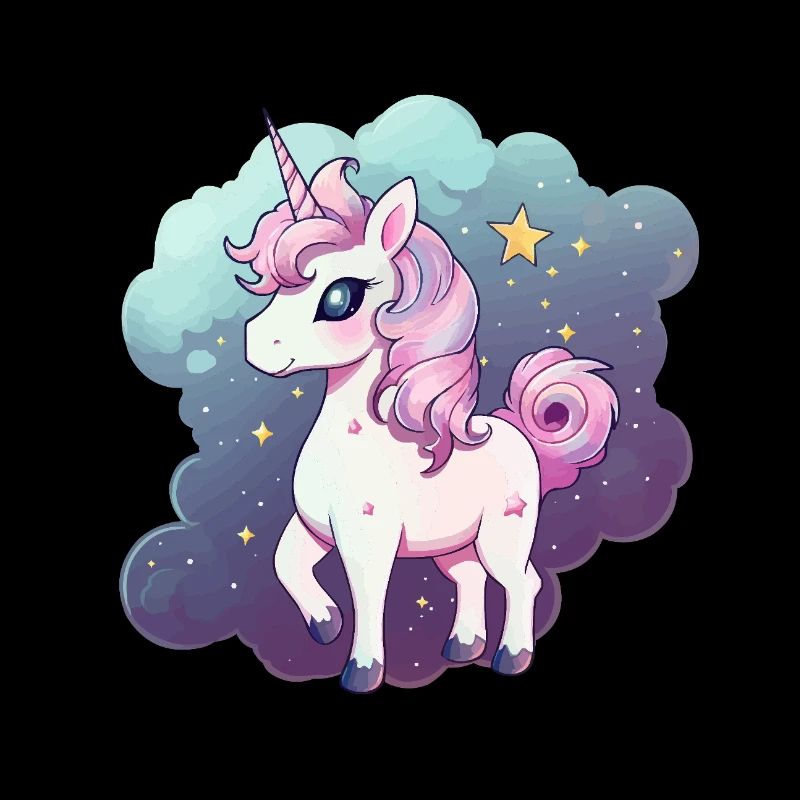 Licorne pastel