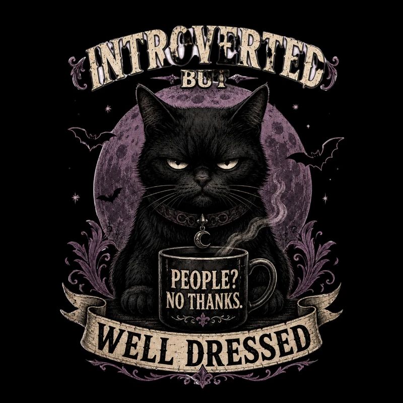 Introverted But Well Dressed Cat