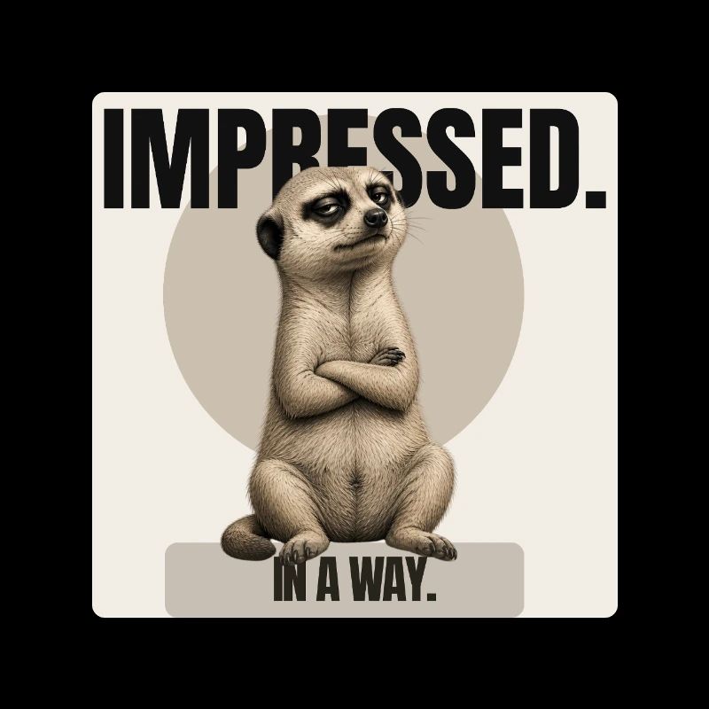 Impressed. – Sarcastic Meerkat Design