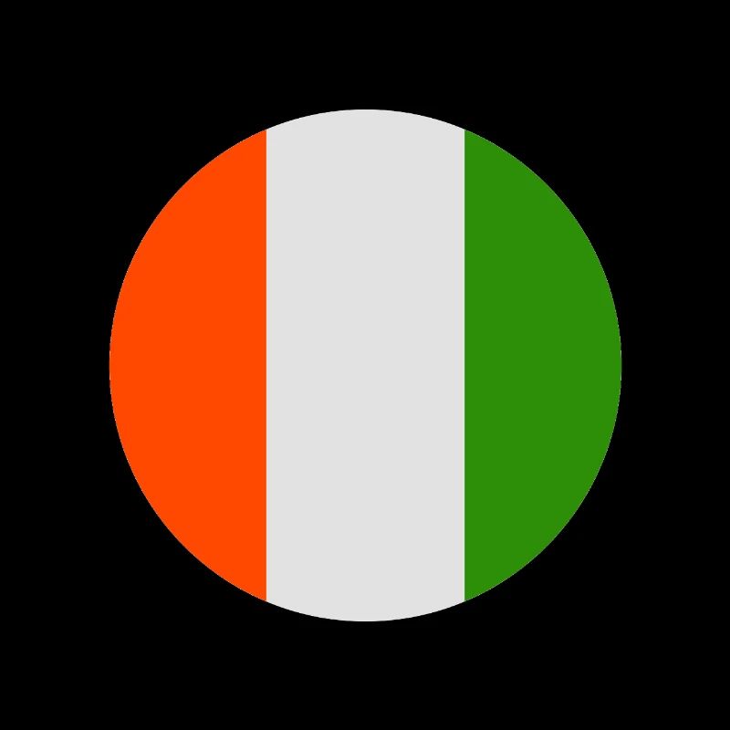 Round Irish flag