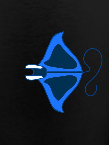 Manta Linear Blue Stylized